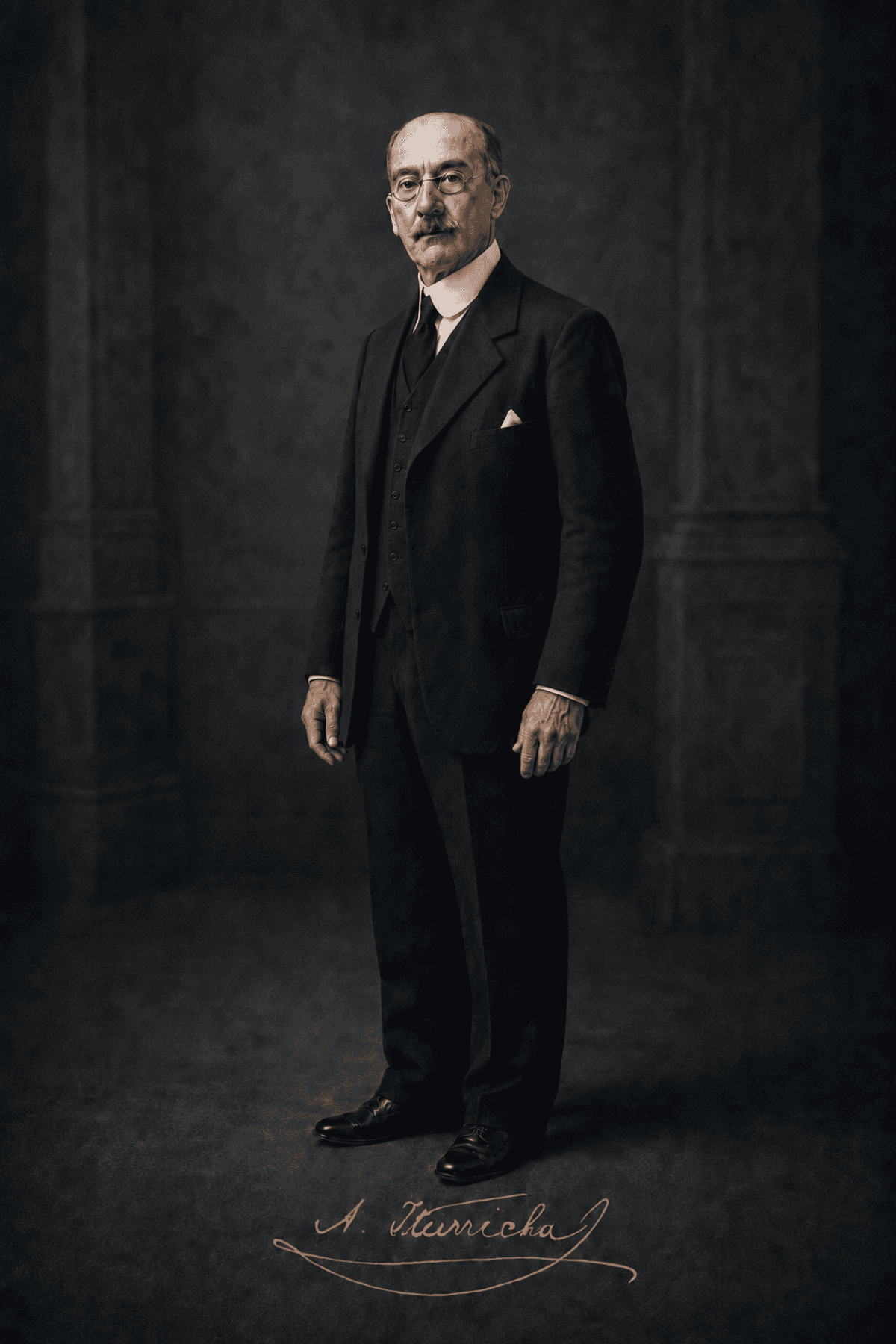 Retrato de cuerpo entero de Agustín Iturricha Calancha