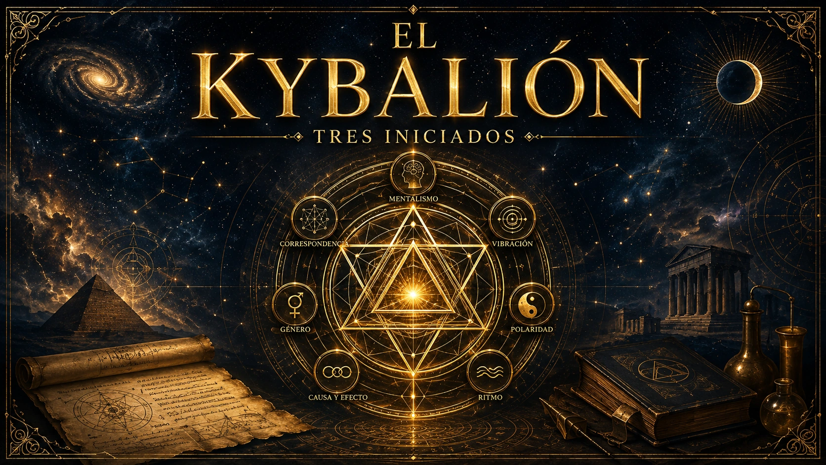 Portada de El Kybalión - Tres Iniciados